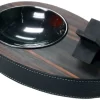Brizard And Co.Deck Ebony Wood Single Ashtray - Made In USA