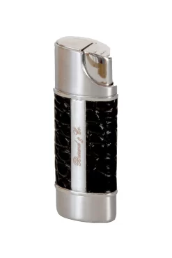Brizard & Co. Croco PatternBlack Nano Single Torch Lighter