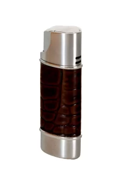 Brizard & Co. Croco Pattern Tobacco Nano Single Torch Lighter
