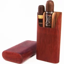 BrizardExotic Wood Padauk Cigar Case - Made In USA