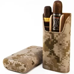 BrizardShowband Desert Military Pattern Cigar Case - Made In USA