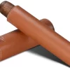 BrizardSunrise Tan Leather And Ebony Single Cigar Tube - Made In USA