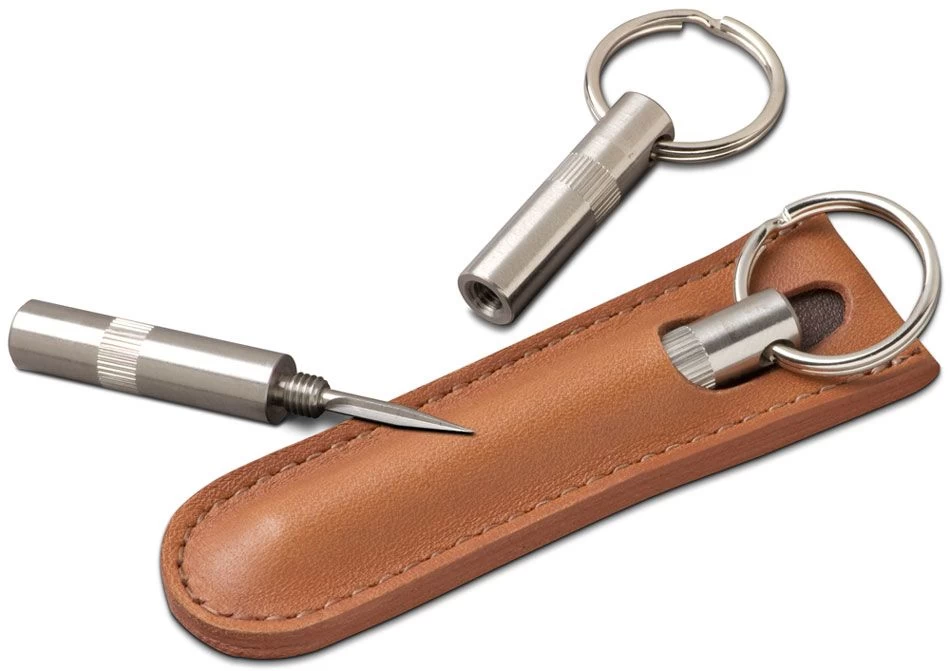 BrizardTrilogy Cigar Punch With Sunrise Tan Leather Pouch - Made In USA