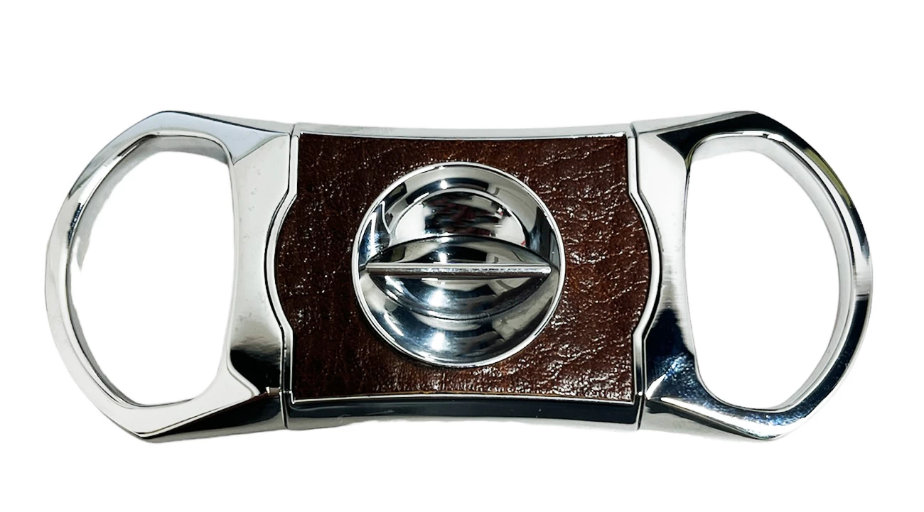 Brizard & Co. V Cutter With Pouch - Antique Saddle - Image 3