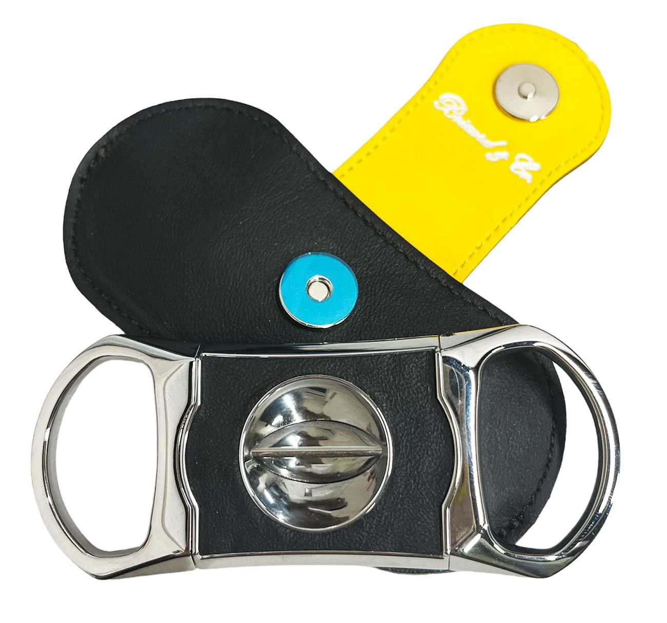 Brizard & Co. V Cutter With Pouch - Racing Black And Yellow - Image 5