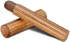 BrizardZebrawood Single Cigar Tube - Made In USA