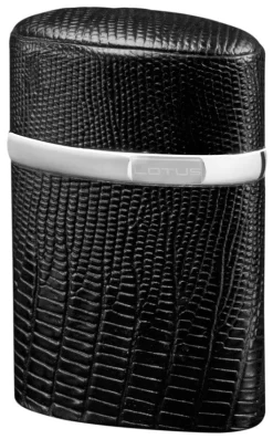 Brizard Triple Jet Lizard Pattern Black Lotus Torch Table Lighter