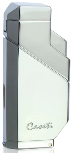 Caseti Cozmo Triple Flame Lighter - Chrome