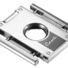 Caseti Kukri Double Guillotine Cigar Cutter - Chrome & Black Lacquer