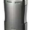 Caseti Sparta Triple Jet Flame Cigar Table Lighter - Satin Gunmetal