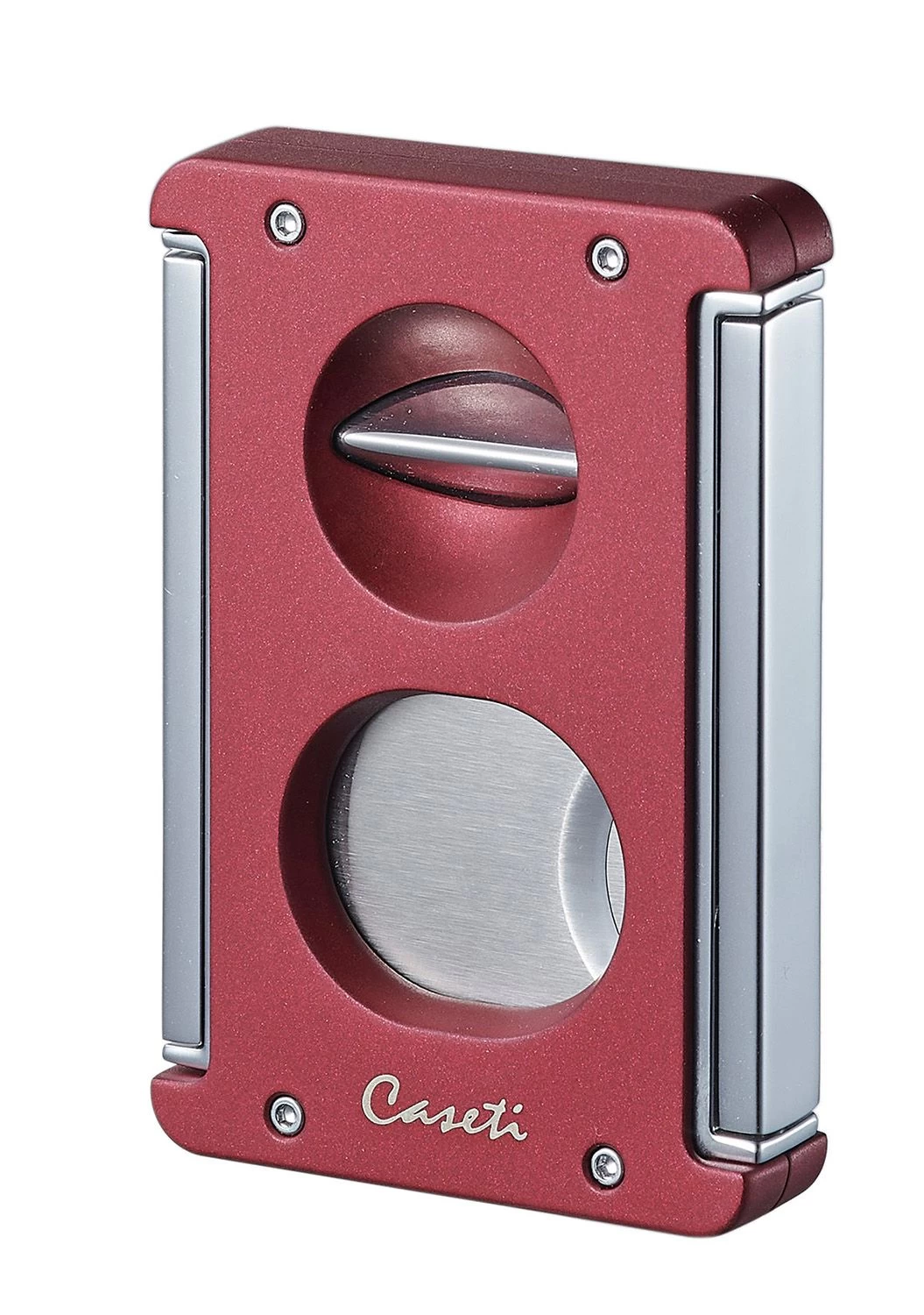 Caseti Trident X 3-in-1 Cigar Cutter - Burgundy - Image 3