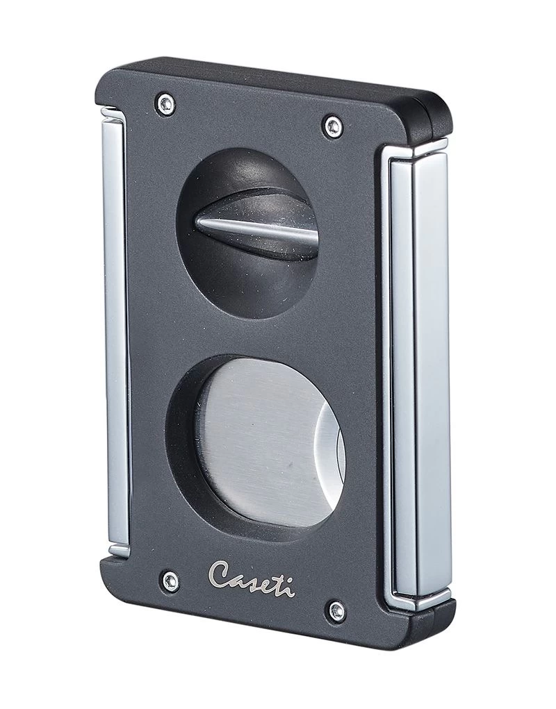 Caseti Trident X 3-in-1 Cigar Cutter - Matte Black - Image 4