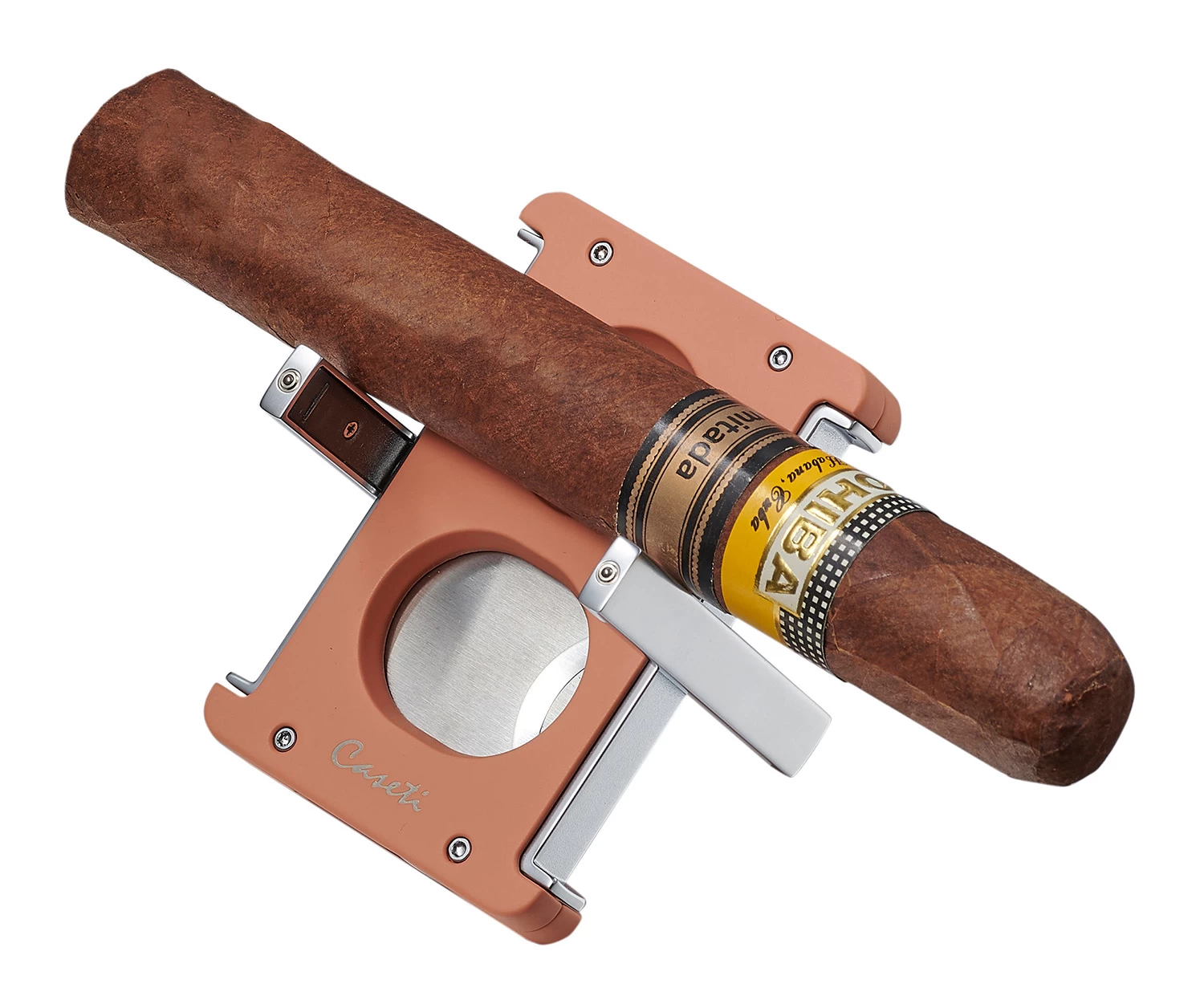 Caseti Trident X 3-in-1 Cigar Cutter - Salmon - Image 3