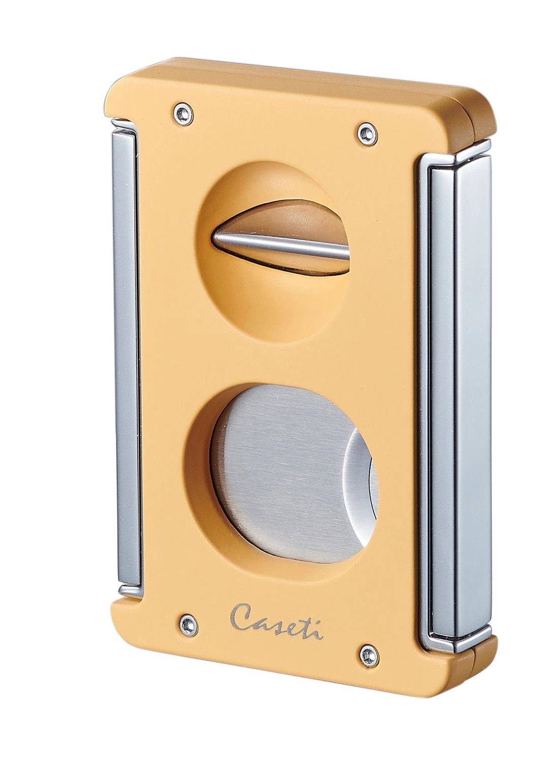 Caseti Trident X 3-in-1 Cigar Cutter - Yellow - Image 3