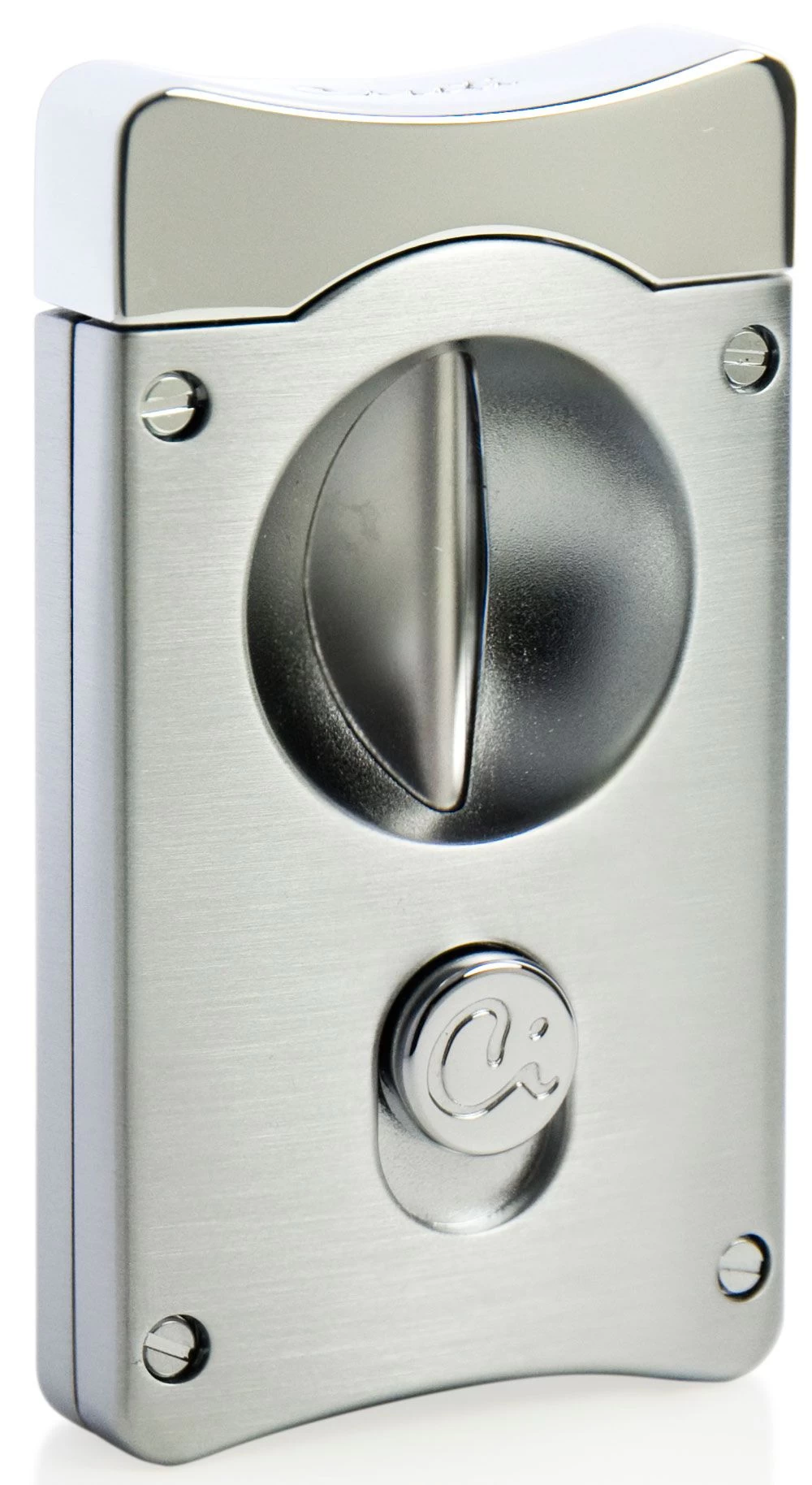 Caseti Wedge V Cigar Cutter - Satin Chrome - Image 2