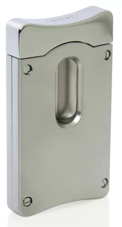 Caseti Wedge V Cigar Cutter - Satin Chrome