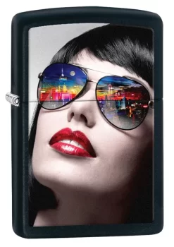 Colorful Sunglasses Windproof Zippo Lighter