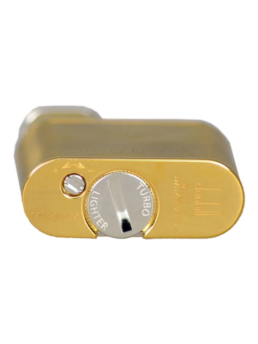 Dunhill Unique Turbo Duke Brushed Brass Cigar Lighter - Image 3