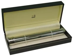 Dunhill Churchill Polished Stainless Steel Cigar Tube