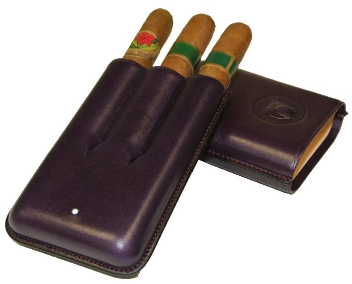 Dunhill Cigar Case Rob Three Finger - Purple