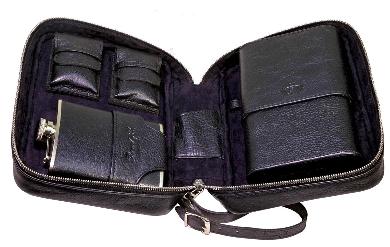 Havana Traveler Pack Dakota Black Leather - Image 4