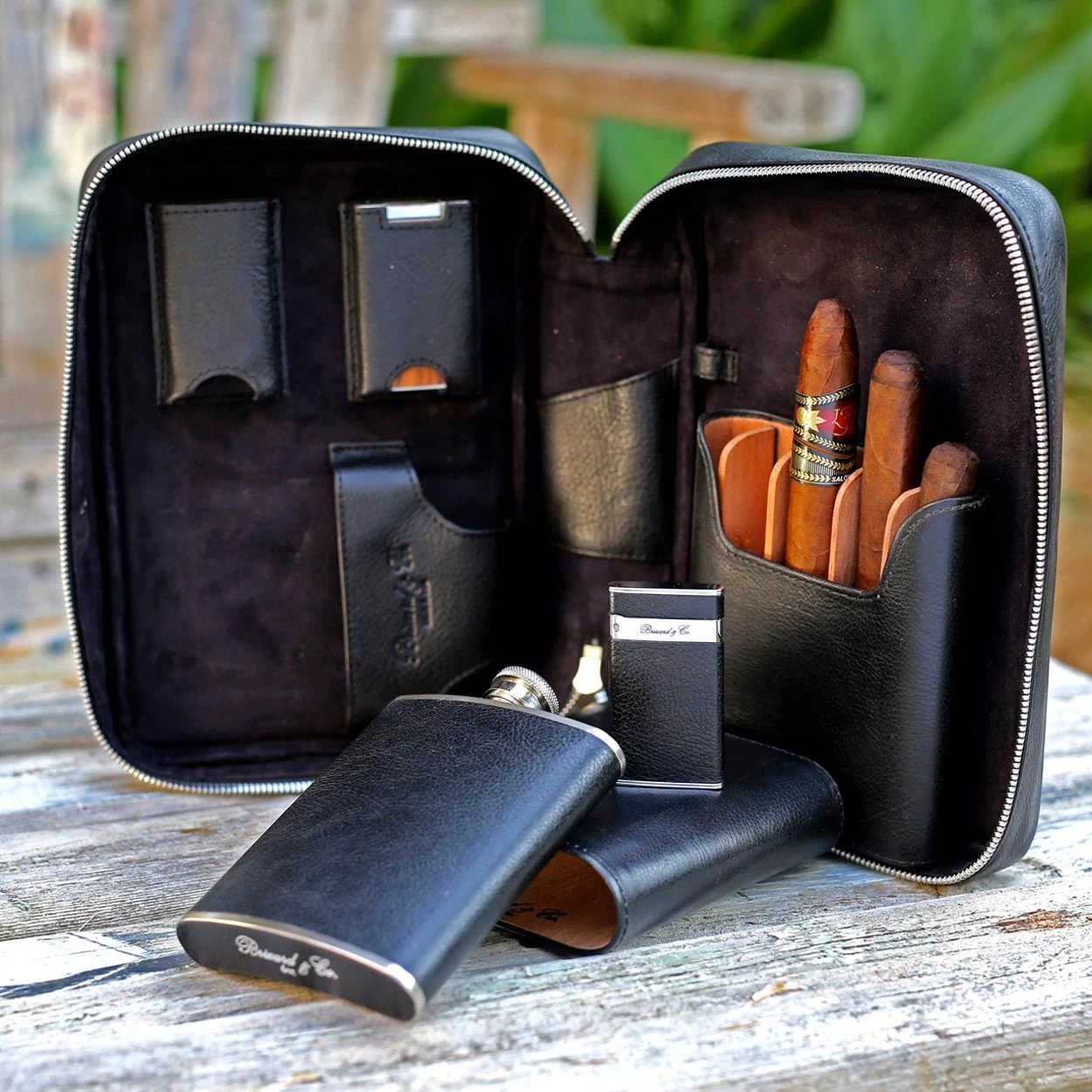 Havana Traveler Pack Dakota Black Leather - Image 3