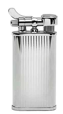 Kiribi Kabuto Mizo Silver Flint Pipe Lighter