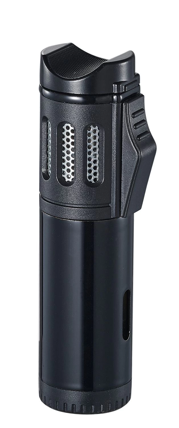 Personalized Visol Artemis Triple Flame Torch Lighter - Black - Image 3