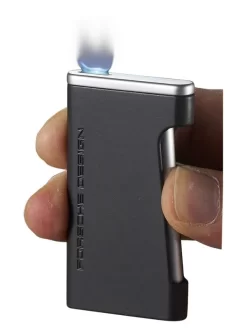 Porsche Design Alps Flat Torch Flame Lighter - Matte Black