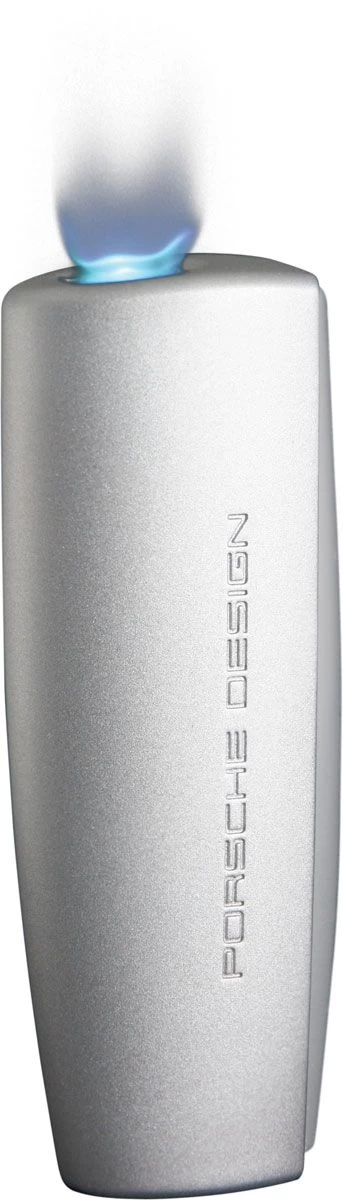Porsche Design Atlas Flat Torch Flame Lighter - Silver Matte - Image 2