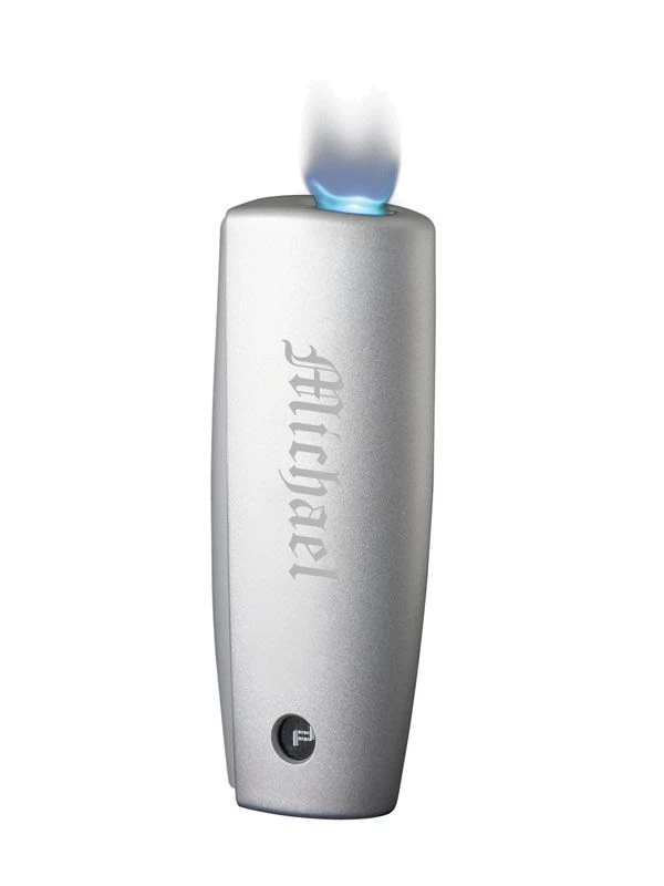 Porsche Design Atlas Flat Torch Flame Lighter - Silver Matte - Image 3