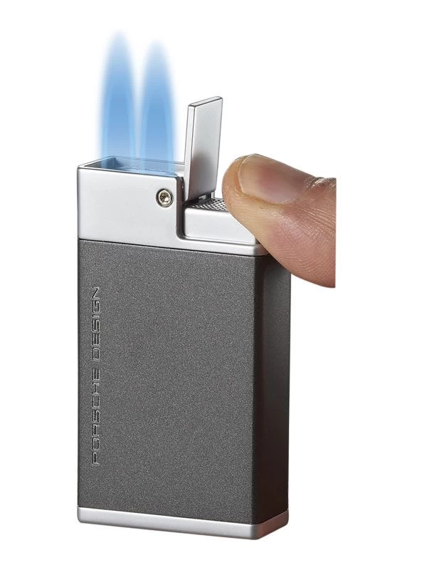 Porsche Design Baden Double Torch Flame Lighter - Grey - Image 3