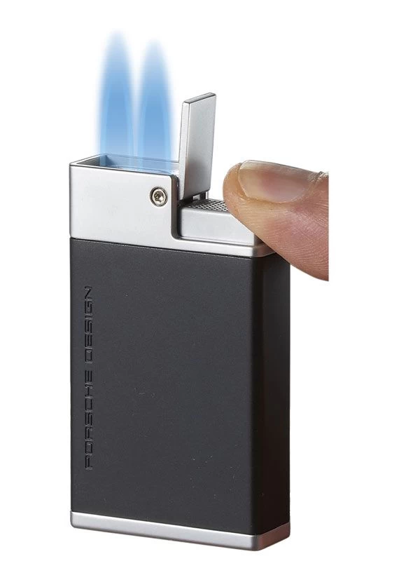 Porsche Design Baden Double Torch Flame Lighter -Matte Black - Image 2