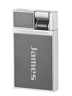Porsche Design Heber Flat Torch Flame Lighter - Grey