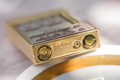 S.T. Dupont Ligne 2 Hotel Particulier Flint Lighter - Yellow Gold