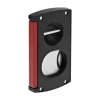 S.T. Dupont Matte Black And Red Double Blade And V-Cut Cigar Cutter