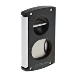 S.T. Dupont Matte Black Double Blade And V-Cut Cigar Cutter