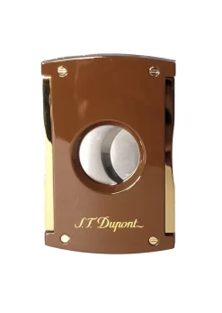 S.T. Dupont MaxiJet Brown And Gold Cigar Cutter
