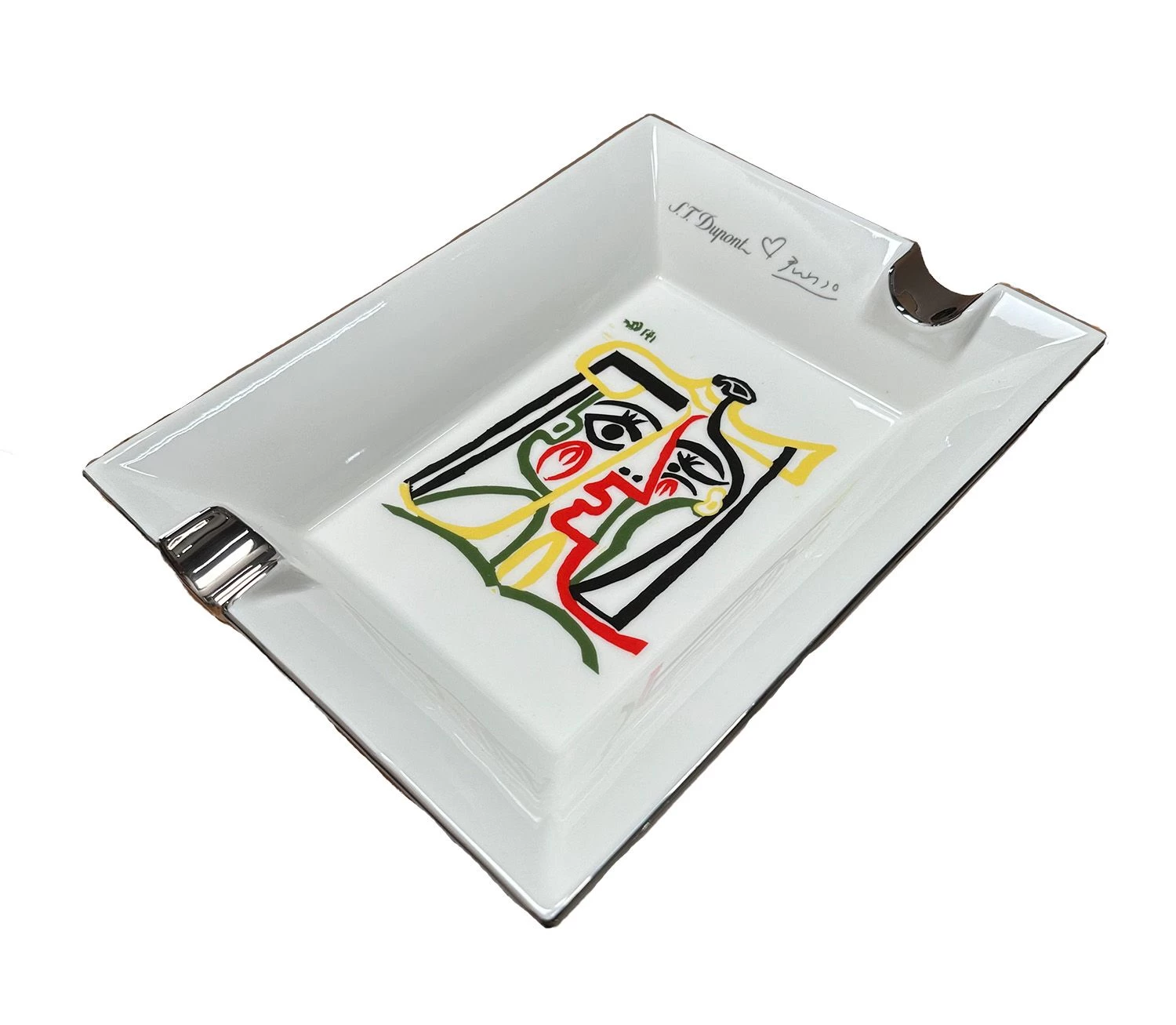 S.T. Dupont Picasso White Ceramic Ashtray