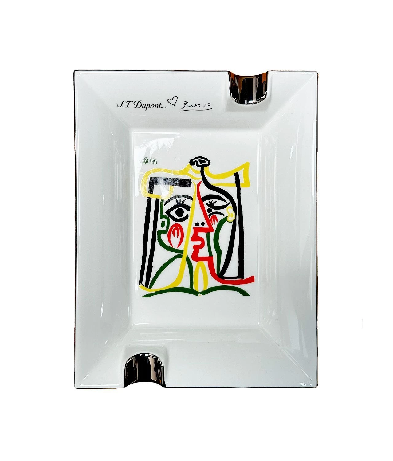 S.T. Dupont Picasso White Ceramic Ashtray - Image 2