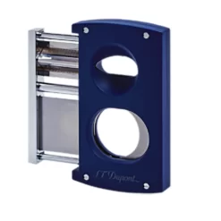 S.T. Dupont Double Blade Cigar Cutter - Matte Blue