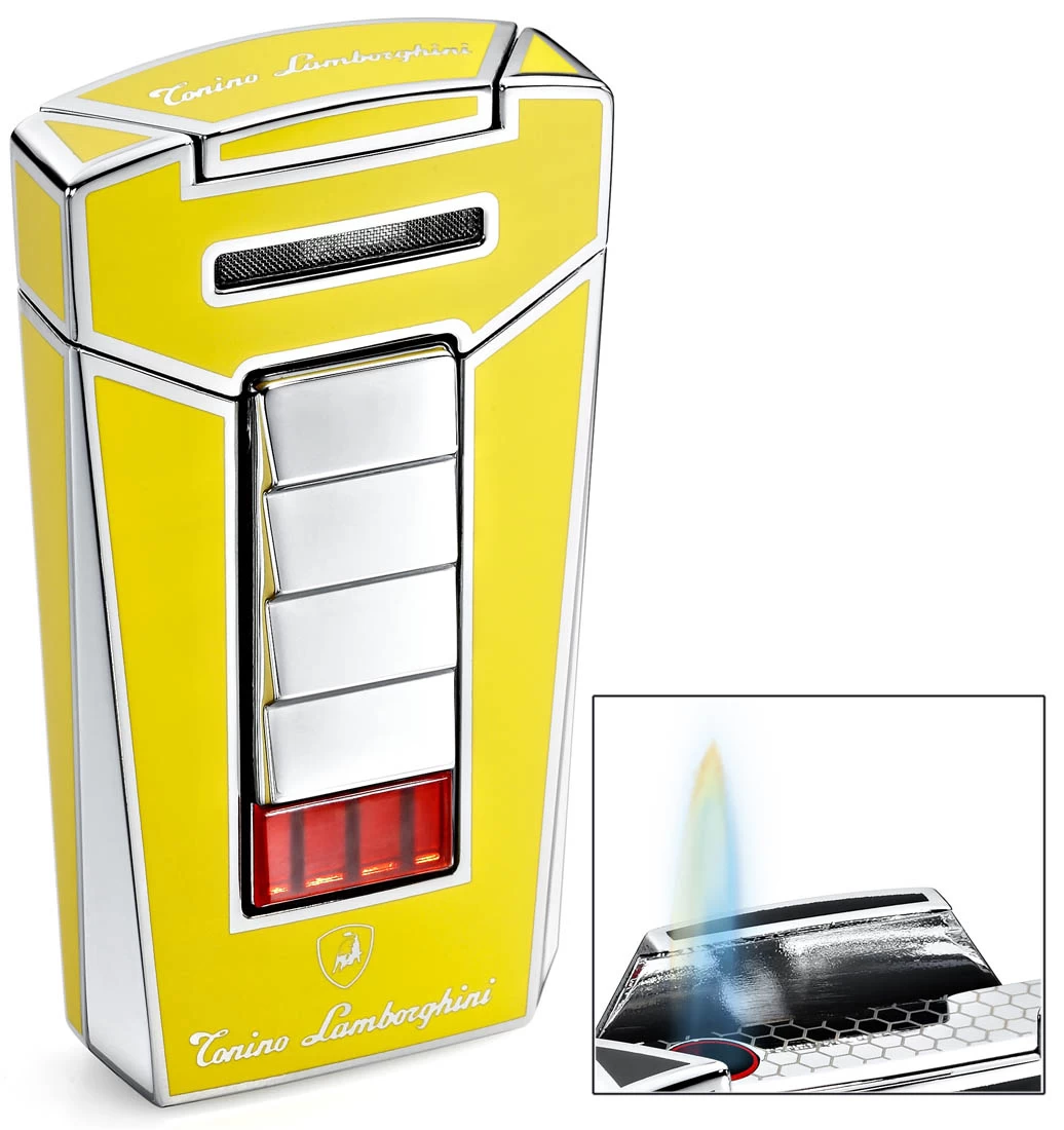 Tonino Lamborghini Aero Yellow Torch Flame Lighter - Image 2
