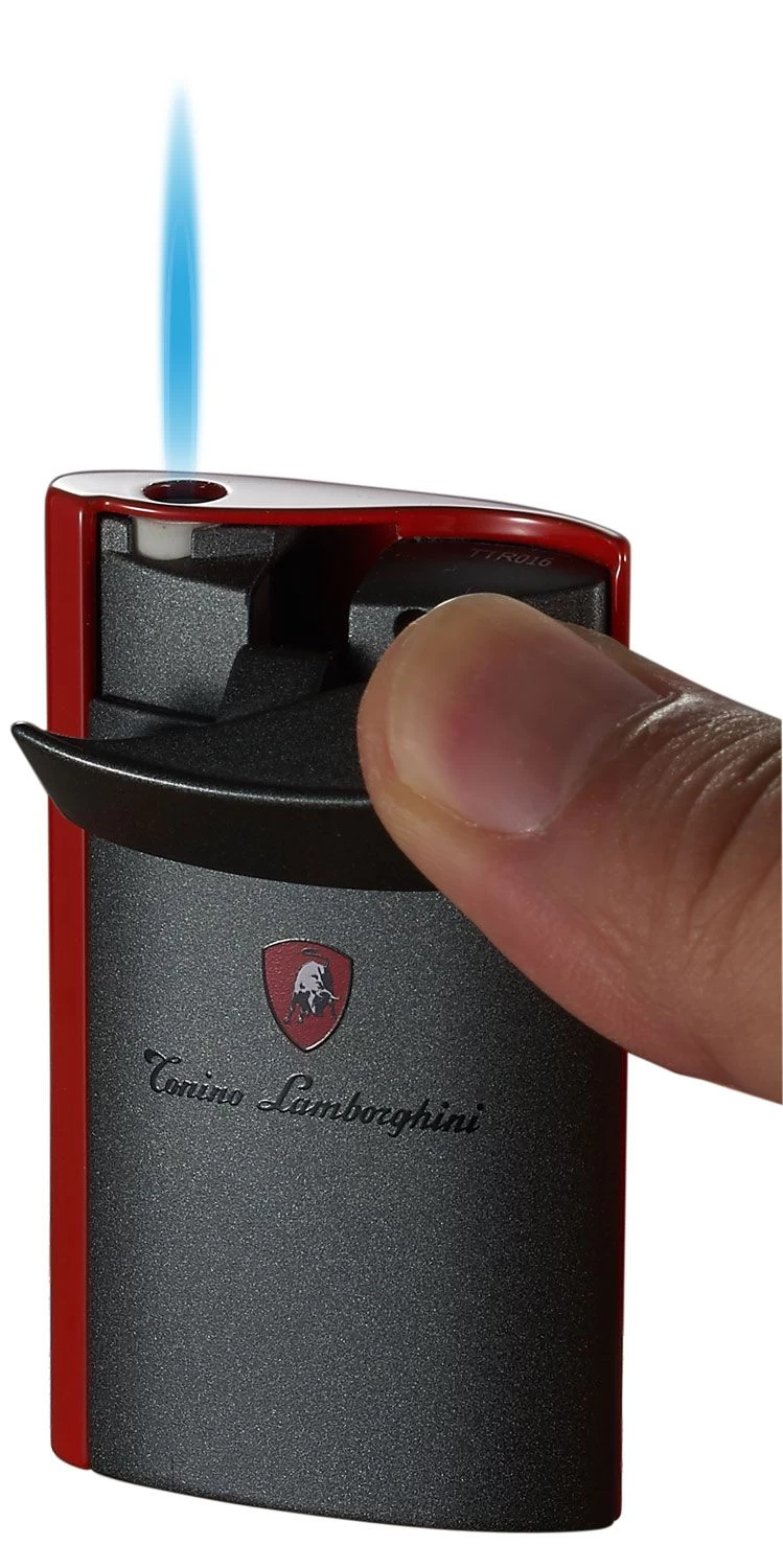 Tonino Lamborghini ONDA Torch Flame Lighter - Red Matte - Image 2