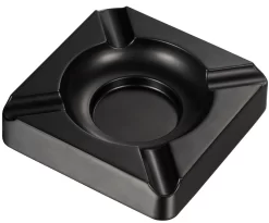 Visol Heavyweight Solid Meta Cigar Ashtray - Black Matte