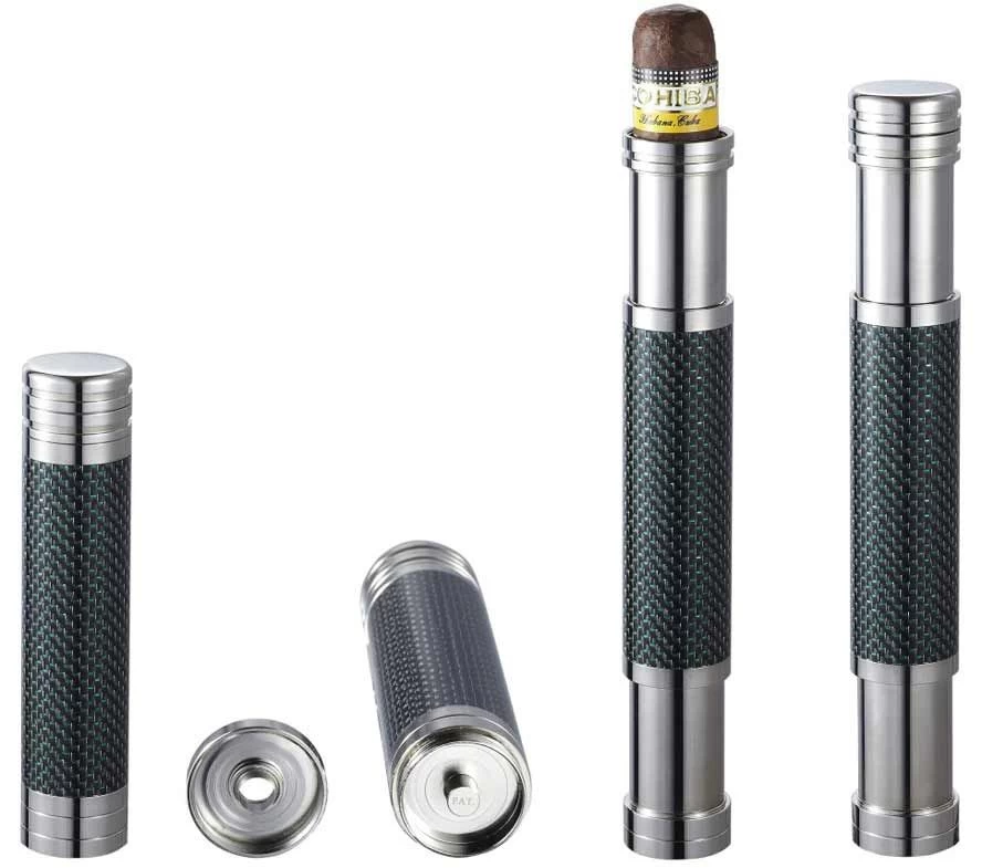 Visol Kinetic III Titanium And Carbon Fiber Adjustable Cigar Tube