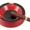 Visol Beatrix Circular Ceramic Cigar Ashtray - Red