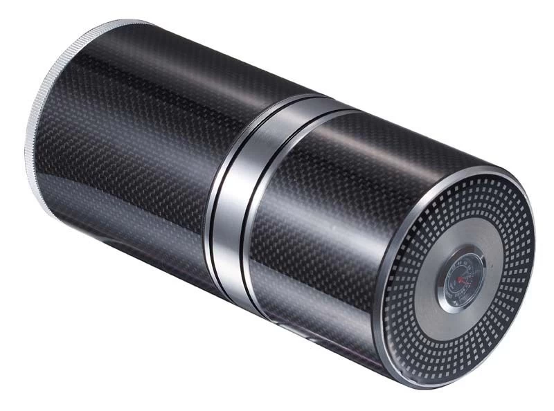 Visol Big Joe Aluminium And Carbon Fiber Cigar Travel Tube With Hygrometer - Image 2