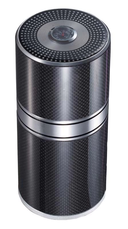 Visol Big Joe Aluminium And Carbon Fiber Cigar Travel Tube With Hygrometer