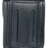 Black Leather Lighter Pouch With Belt Loops