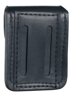 Black Leather Lighter Pouch With Belt Loops